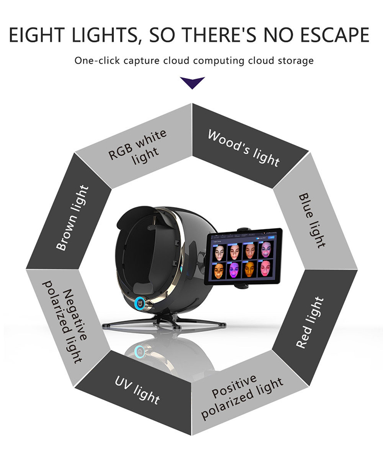 3D Face Camera Skin Analyzer Machine