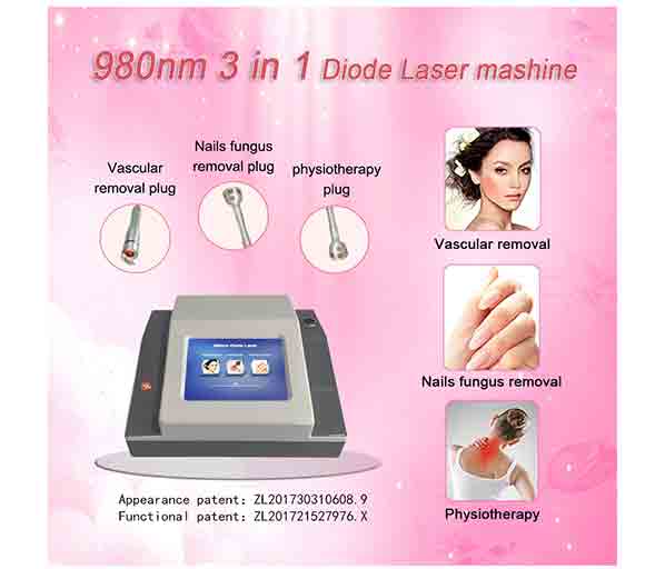 980nm 3 in 1 Diodo Laser 