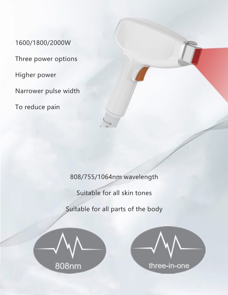 808 nm diode laser hair removal
