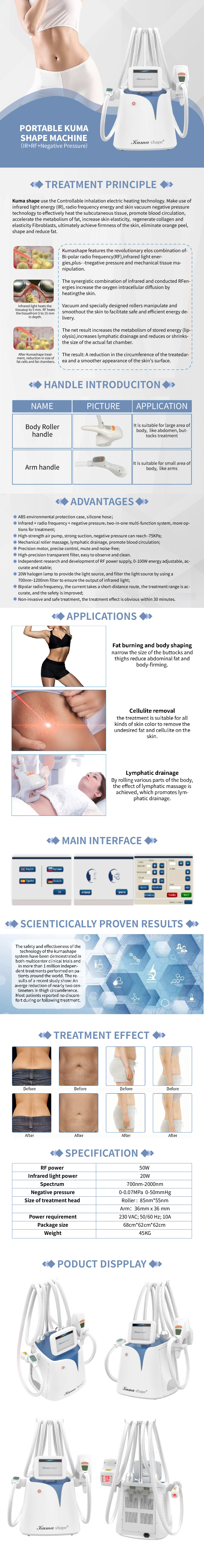 Kumashape Portable Rf Fat Reduction Machine