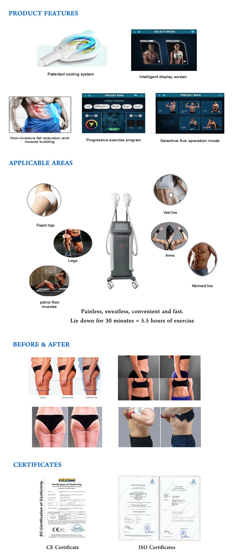 HIFEM body slimming Machine