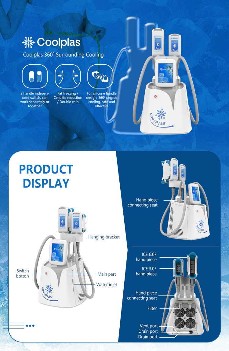 Portable Coolplas 360 Surrounding Cryolipolysis Fat Freezing Machine SCV-103