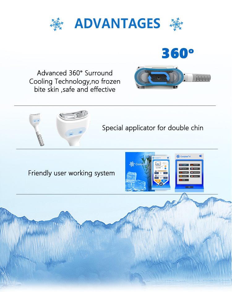 Portable Coolplas 360 Surrounding Cryolipolysis Fat Freezing Machine SCV-103