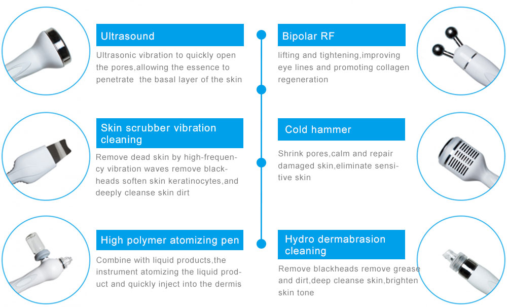 Hydra Beauty 6 In 1 Oxygen Facial Skin Care Machine