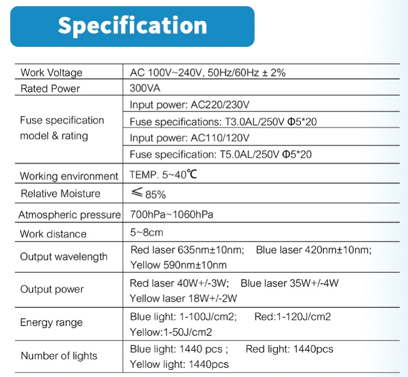 PDT LED Light Photodynamic Facial Skin Machine