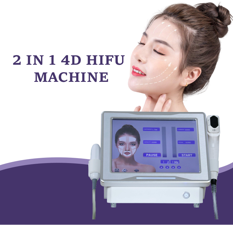 2 in 1 4D HIFU Facial Lifting Machine