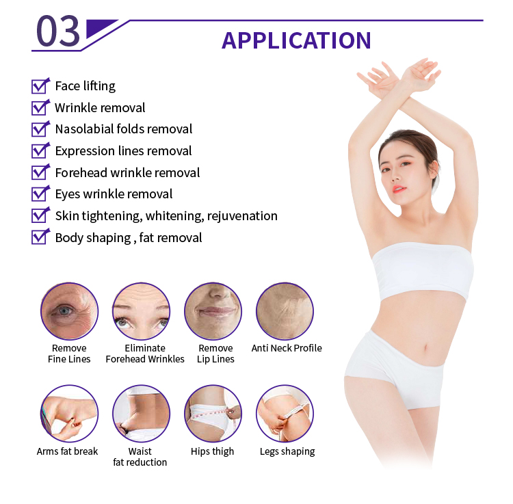 4D HIFU Liposonic 2 in 1 Skin Tightening Slimming Machine