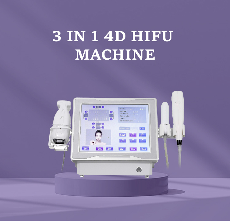 4D HIFU 3 In 1 Vmax Liposonic Lifting Machine