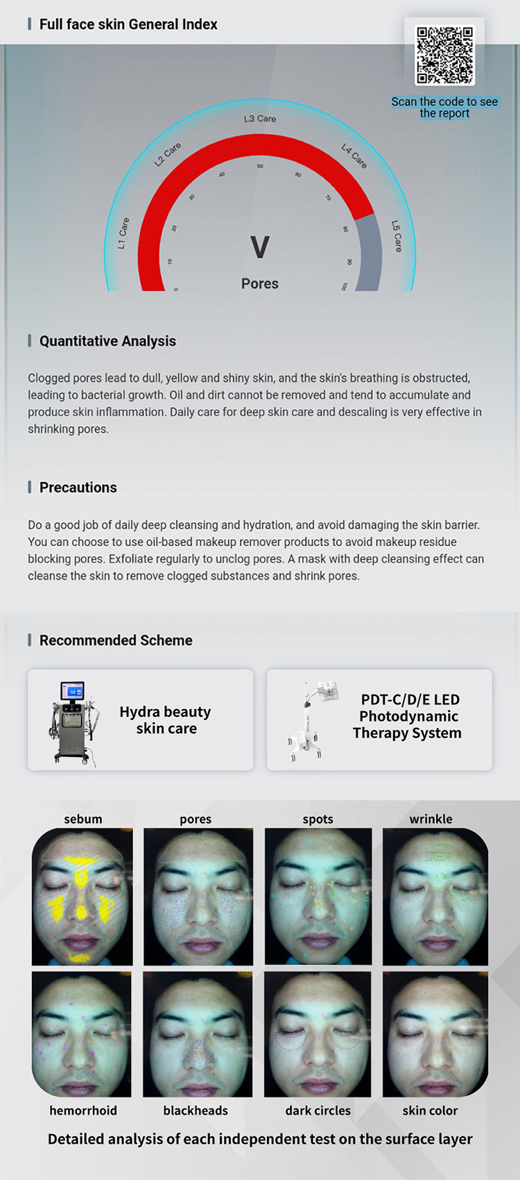 Newest Intelligence Skin Analyzer HD Pixel