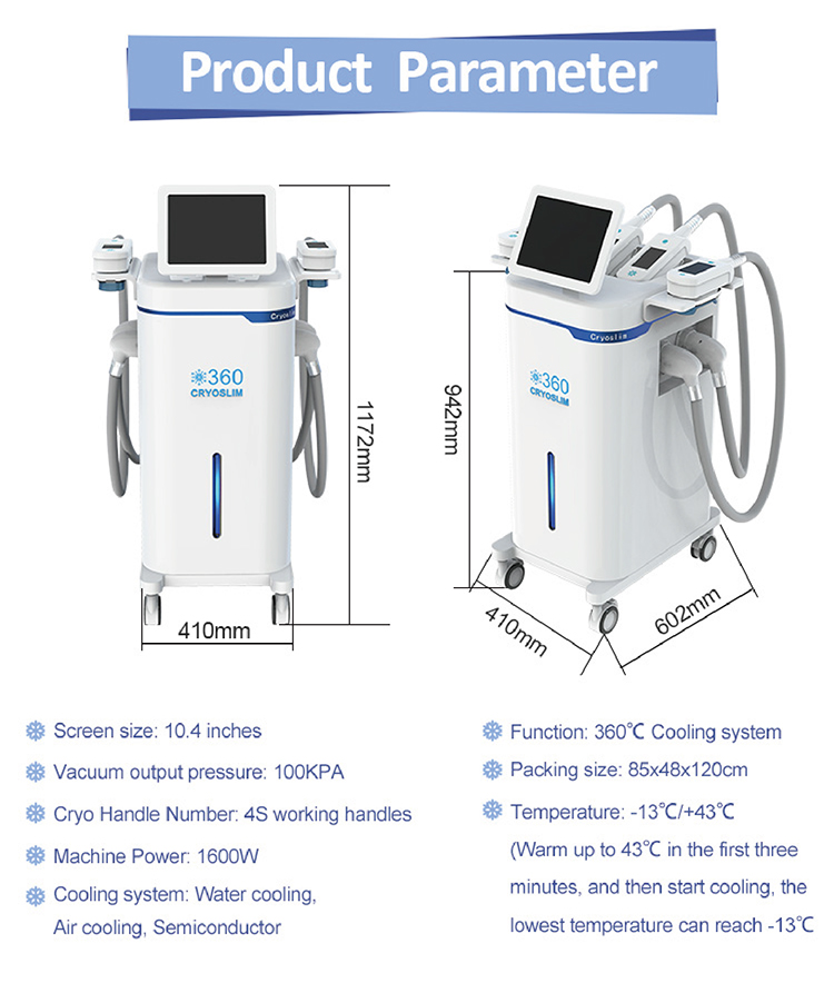 360° Coolplas Cryolipolysis Fat Freezing Machine