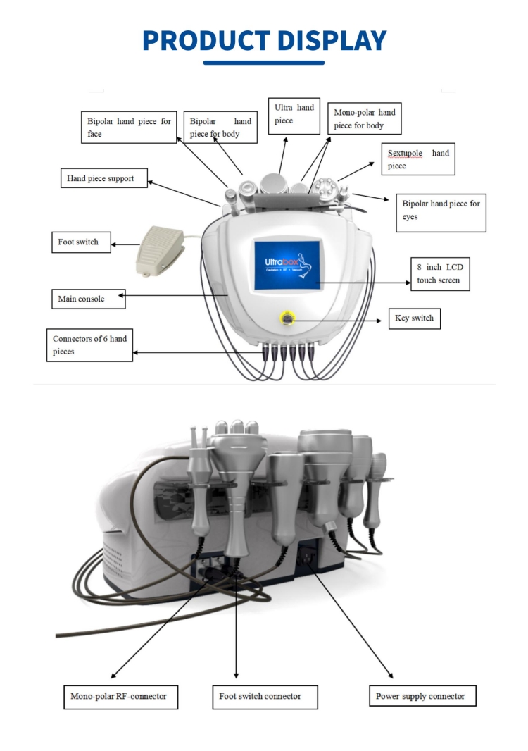 6 In 1 Ultra-Box RF Cavitation Macine