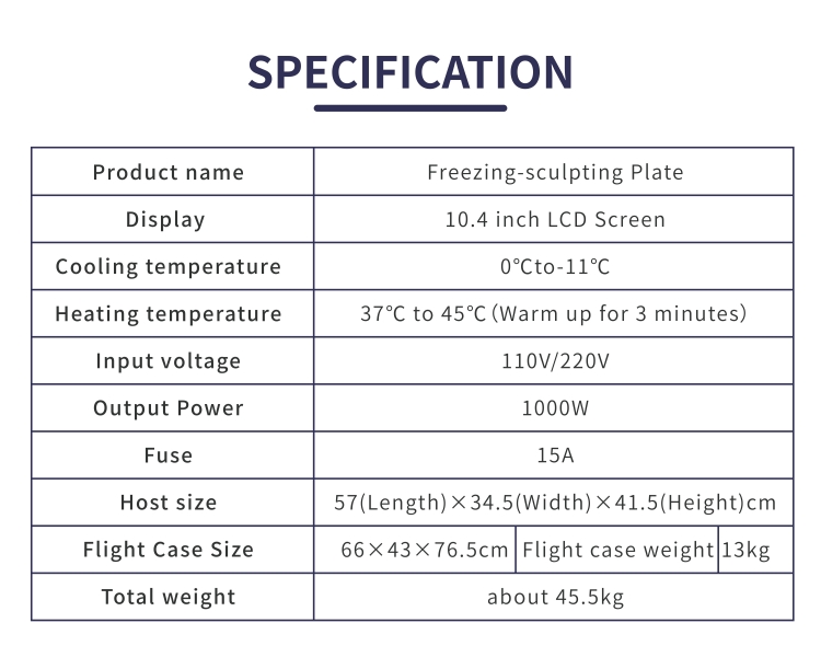 Fat Freezing 8 Handles Weight Loss Plate Machine