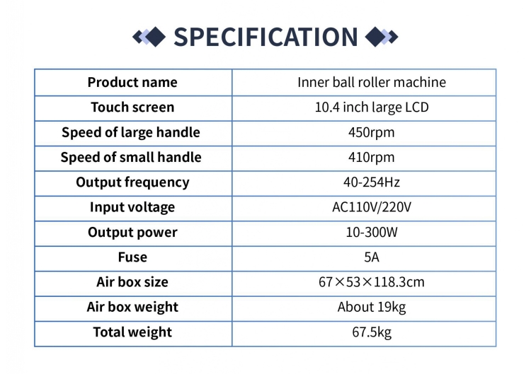 Inner Ball Roller Massage Machine