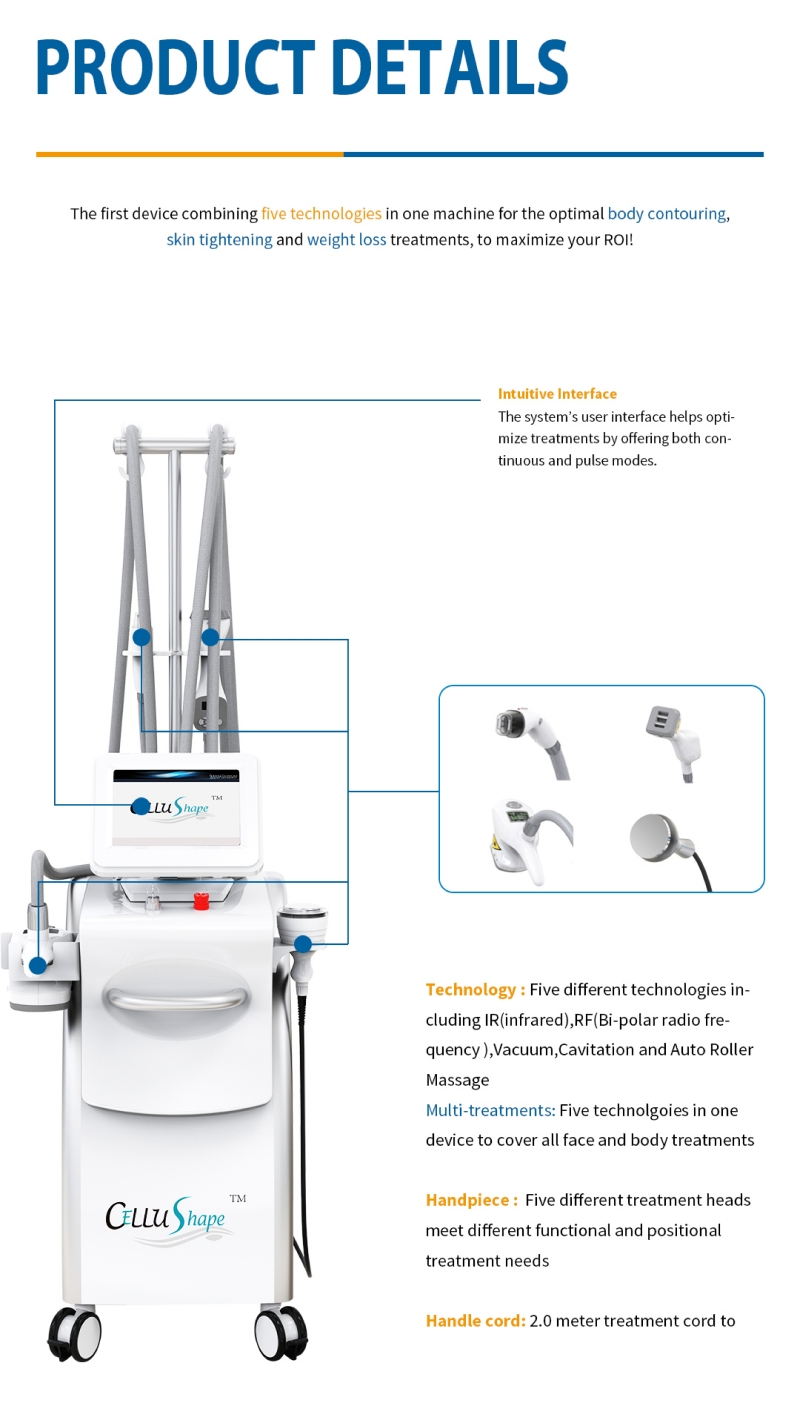 Cellushape Cavitation Vacuum RF Contouring Machine