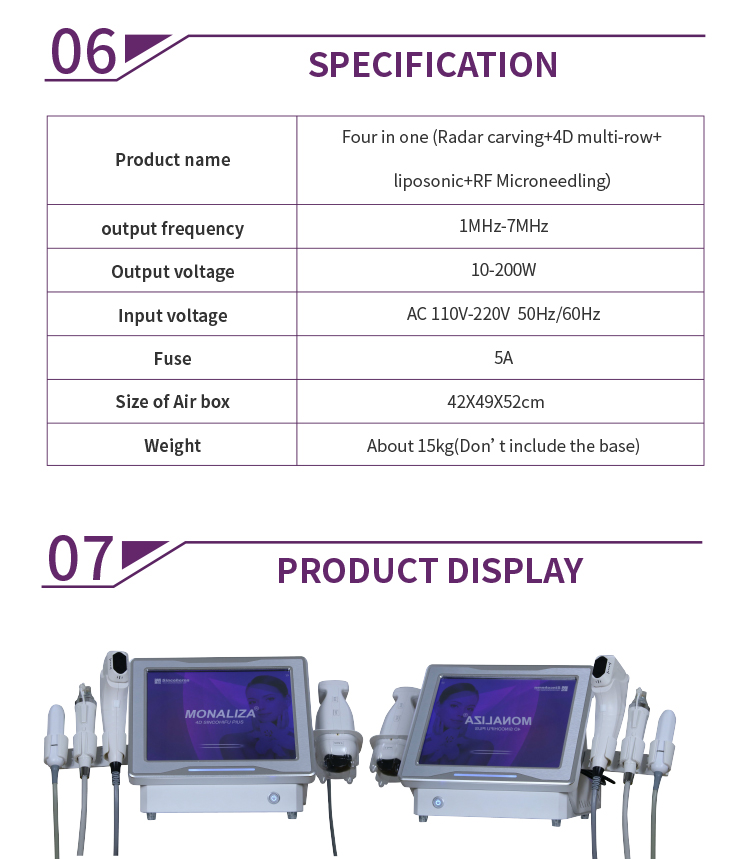 HIFU 4 In 1 Multifunctional Machine