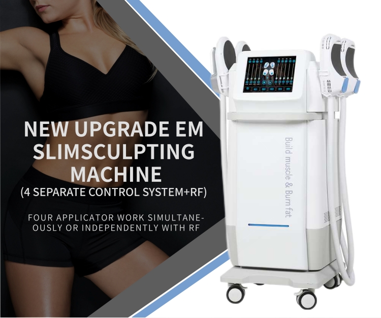 EMS Body Sculpting RF 4 Handles Machine