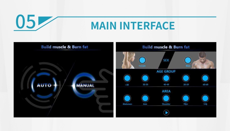 EMS Body Sculpting RF 4 Handles Machine