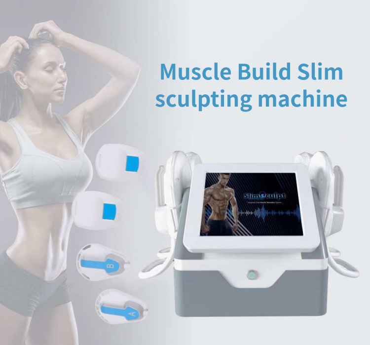 Desktop EMS Body Shaping Machine with 4 Handles