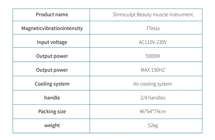 Desktop EMS Body Shaping Machine with 4 Handles