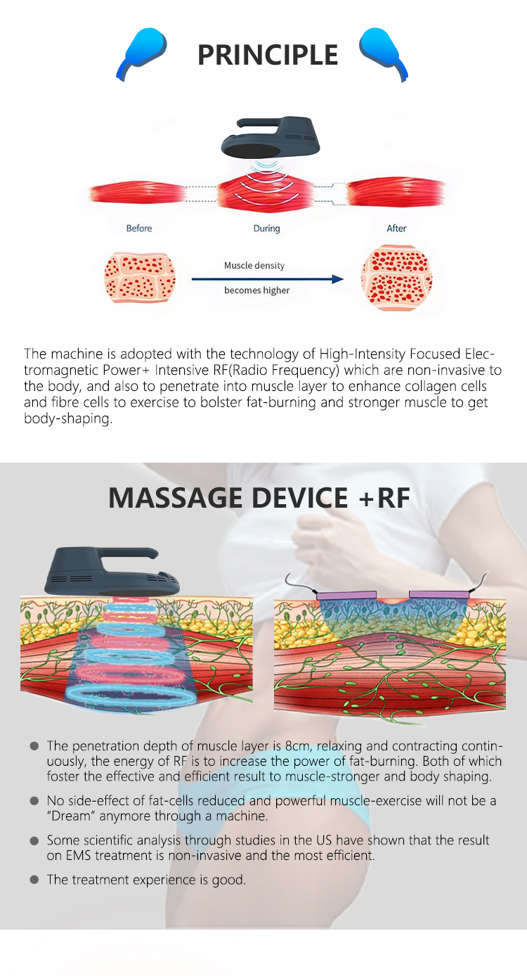 Portable EMS RF Weight Loss Build Muscle Machine