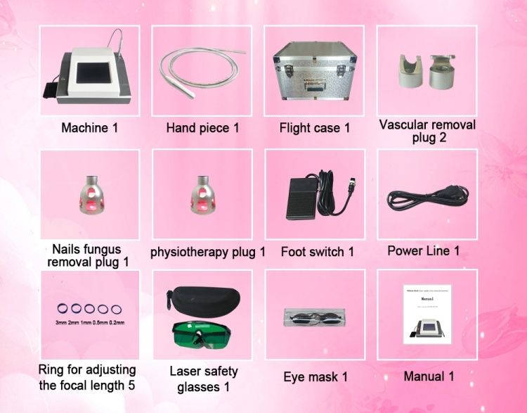 980nm Diode Laser Vascular Spider Vein Removal Machine