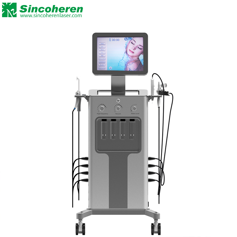 Sincoheren Hydra dermabrasion machine 9 in 1 facial oxygen jet dermabrasion aquafacial hydrabeauty