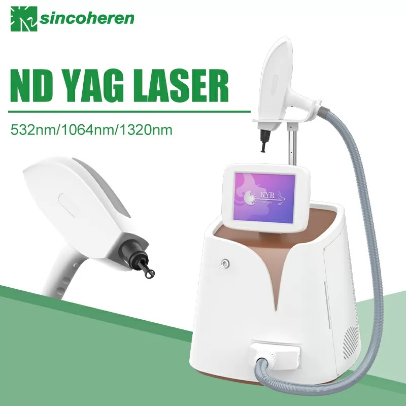 New Portable Q-Switche Nd Yag Laser Pigment Removal Machine