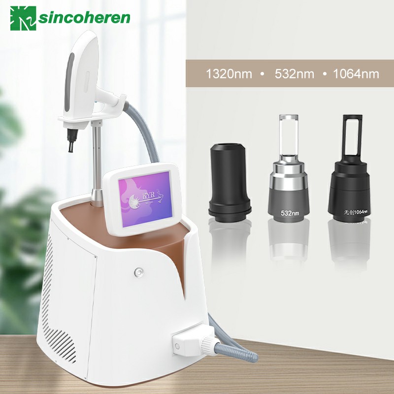 New Portable Q-Switche Nd Yag Laser Pigment Removal Machine